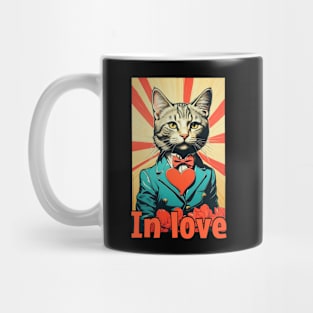 cat in love Mug